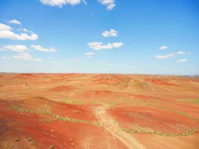 Fire Reddish Mountain (Huoshao Mountain) in Xinjiang