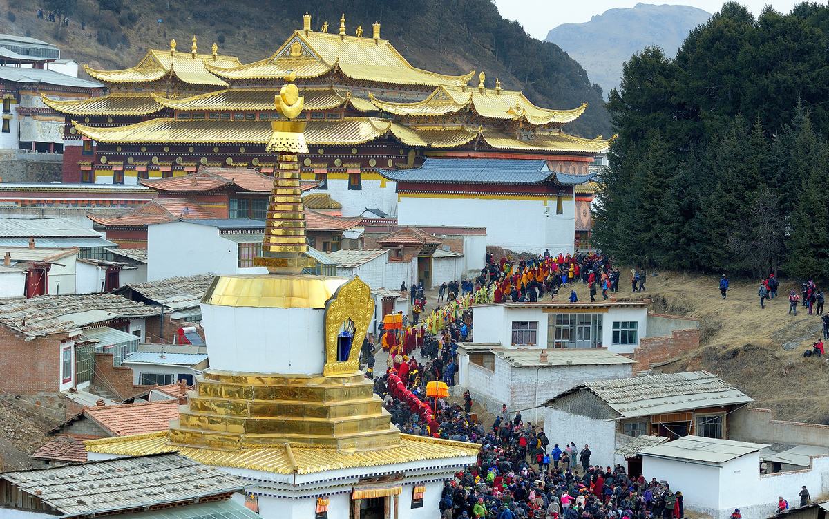 Langmu Monastery in Gansu