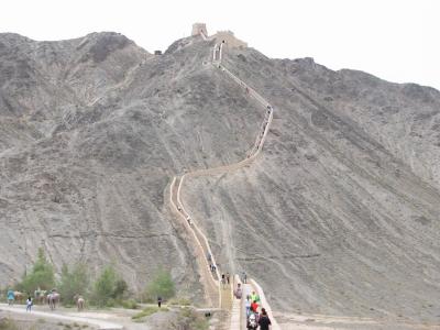 Overhanging Great Wall Jiayuguan 