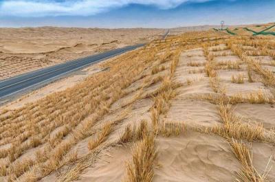 Taklamakan Desert in Xinjiang