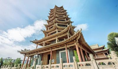 Wooden Pagoda Temple Zhangye Gansu